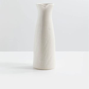 Ceramic Floral Handmade Vase with Diamond Pattern